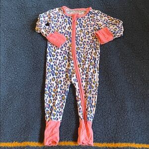 Little sleepies Colorful Leopard Print Kids One Piece